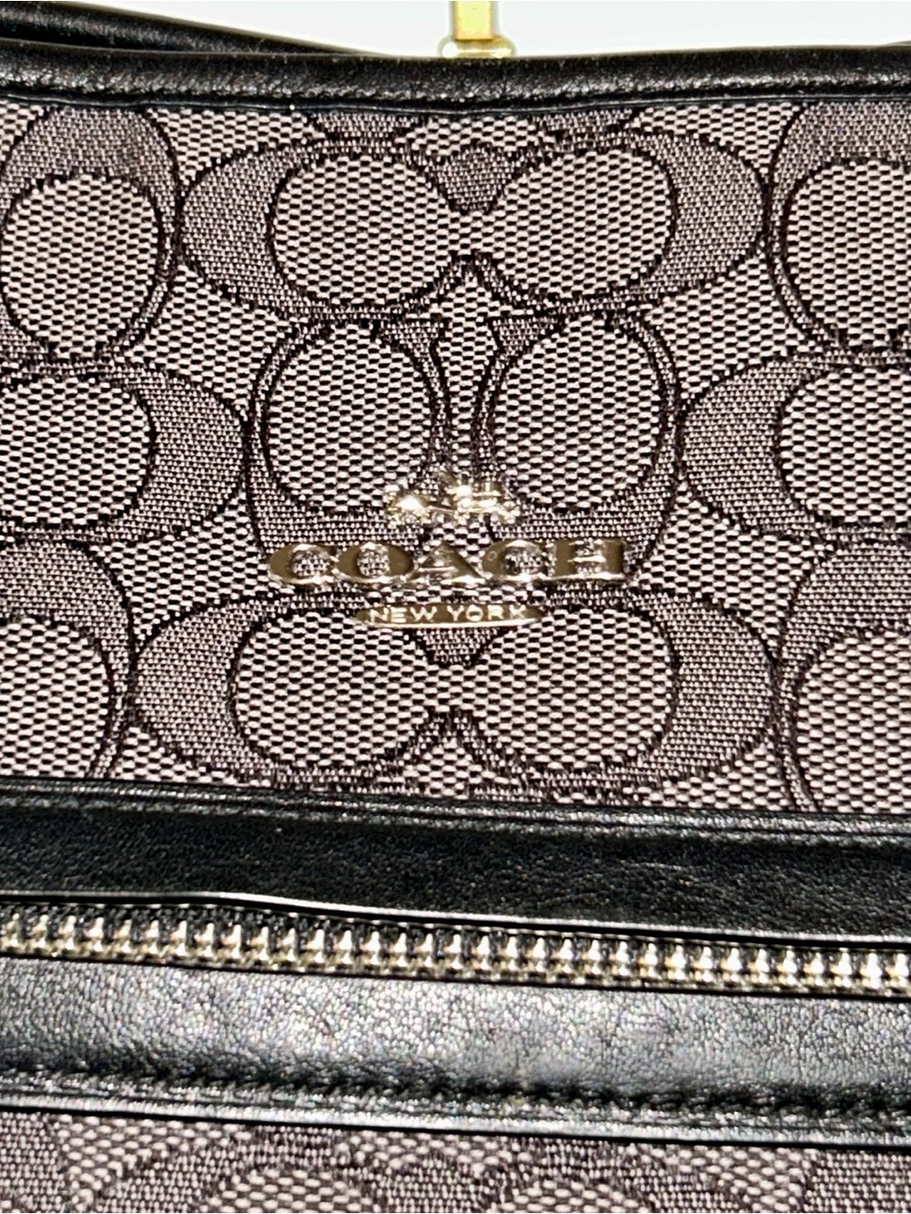 Coach Authentic Taylor Tote in Signature Jacquard with Fashion Heart Patch. - Picture 15 of 16